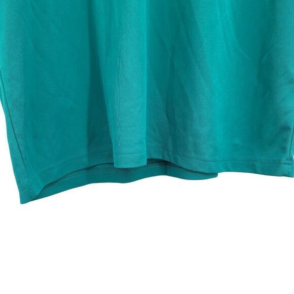 Mens Ben Hogan Polo L Teal Green Gray Black Color Blocked Performance Golf - Picture 6 of 11